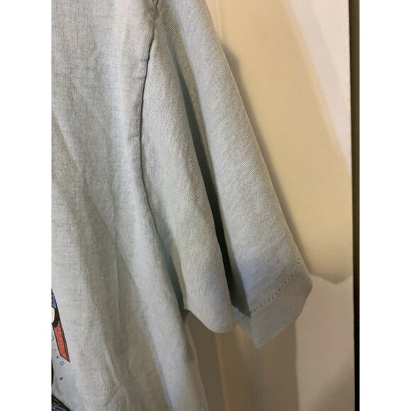 Vtg 80s‎ Don’t Worry Ski Happy Dog St Bernard Men’s Sz L Blue Screen Stars Best - Picture 4 of 8